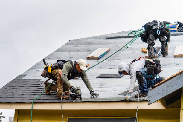 Professional Gutter Installation technician working in Fortuna, MO